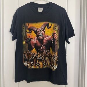 2005 OZZFEST Black Sabbath Concert Tour Black T-Shirt Sz M Ozzy Osbourne